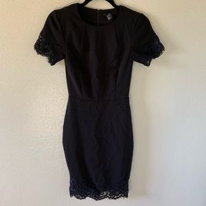 H&M Black Bodycon Dress Size 2